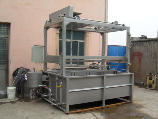 Apparecchio di tintura dell'indumento di caduta automatica del sollevatore con la ciotola rettangolare orizzontale